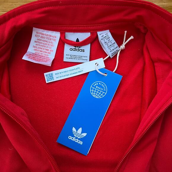 NWT Adidas Little Kid Toddler Red Two Piece Jacket & Pant Track Suit Set Size 2T - Picture 4 of 7